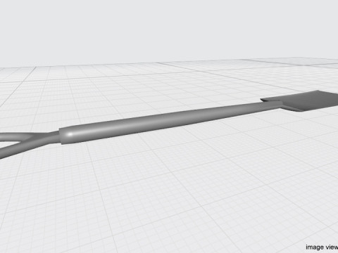 Gardening Tool - Digging Spade Model 3D