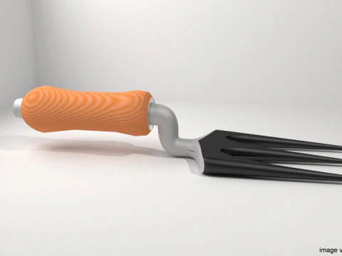 Gartenger&auml;t - Handgabel 3D Modell