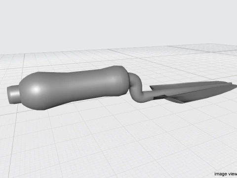 Gardening Tool - Hand Trowel 3D Model