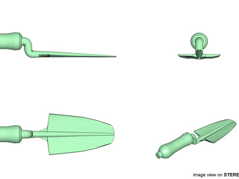 Gardening Tool - Hand Trowel 3D Model
