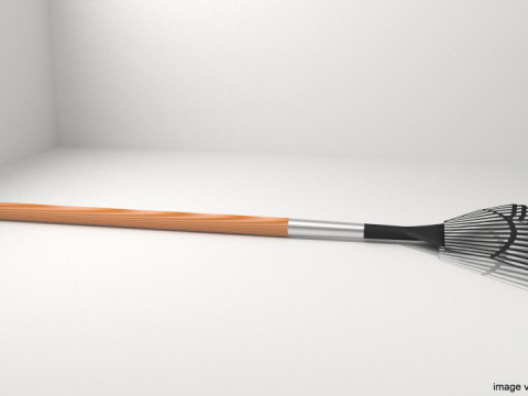 Garden Tool - Lawnrake 3Dモデル