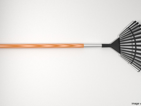 Garden Tool - Lawnrake 3D-Modell
