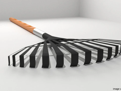 Garden Tool - Lawnrake 3D Model