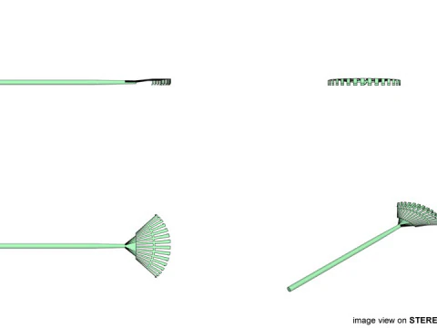 Garden Tool - Lawnrake 3D Model