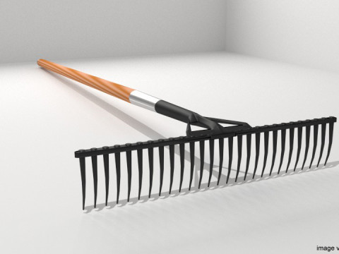 Gardening Tool - Rake 3D Model