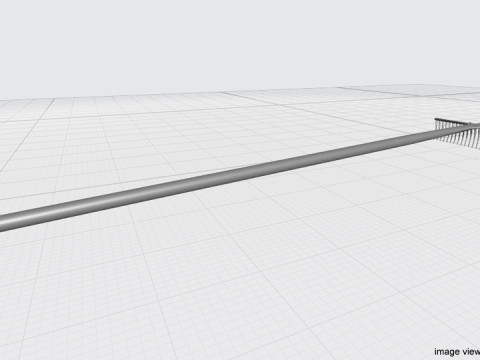 Gardening Tool - Rake 3D Model