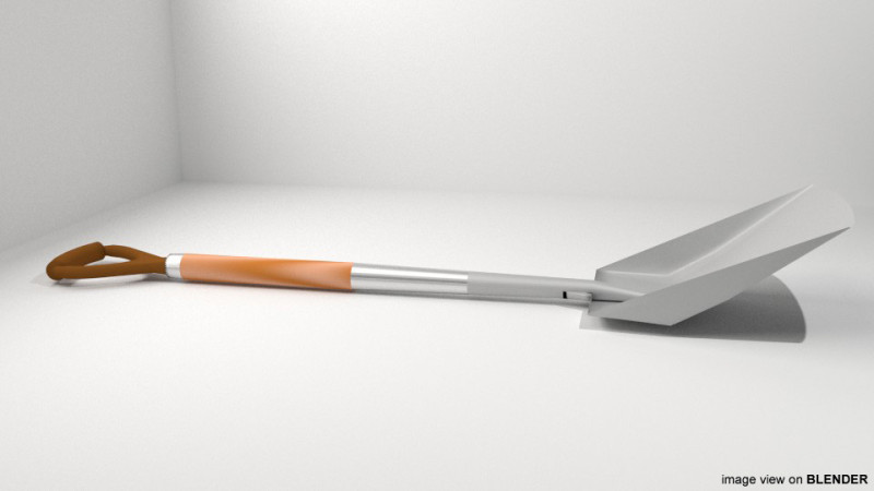 Gardening Tool - Shovel 3Dモデル .c4d .max .obj .3ds .fbx .stl .blend 