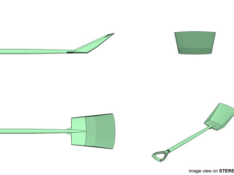 Gardening Tool - Shovel 3Dモデル