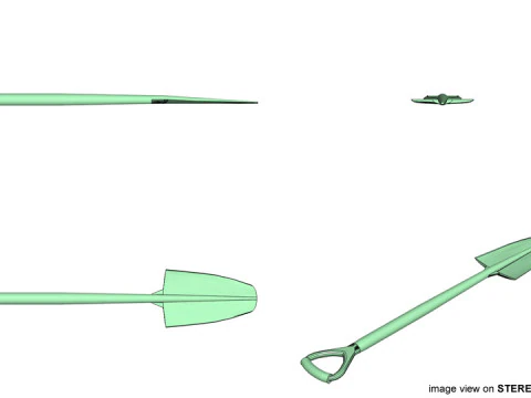 Gardening Tool - Trowel 3D Model