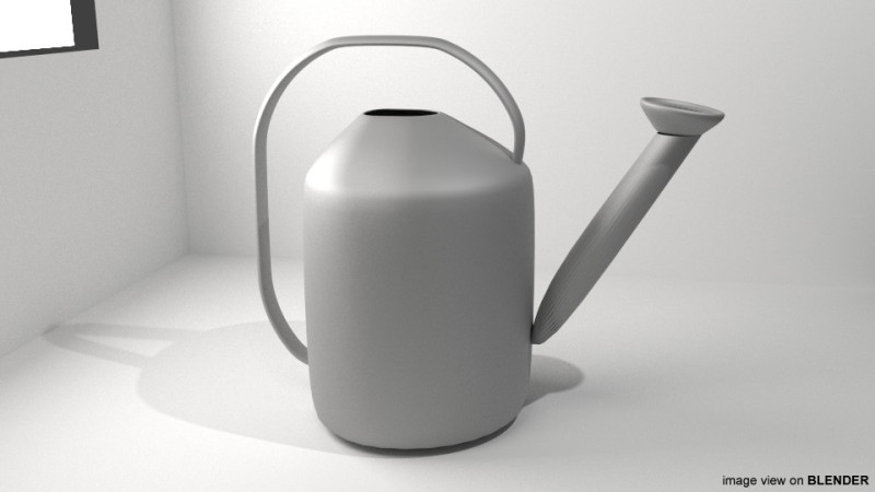 Gardening Tool - Watering Can 3D Model .c4d .max .obj .3ds .fbx .stl .blend 