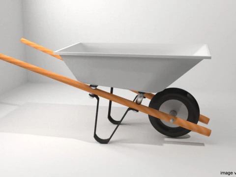 Gartenger&auml;t - Schubkarre 3D Modell