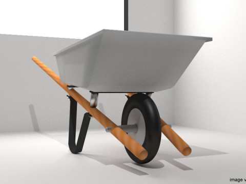 Gardening Tool - Wheelbarrow 3D Model