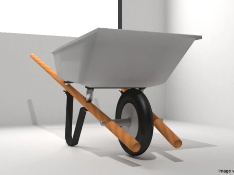 Gardening Tool - Wheelbarrow 3D Model