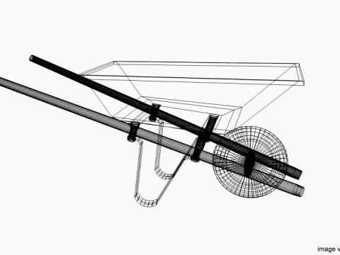 Gardening Tool - Wheelbarrow 3D Model