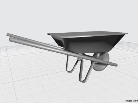 Gardening Tool - Wheelbarrow 3D Model