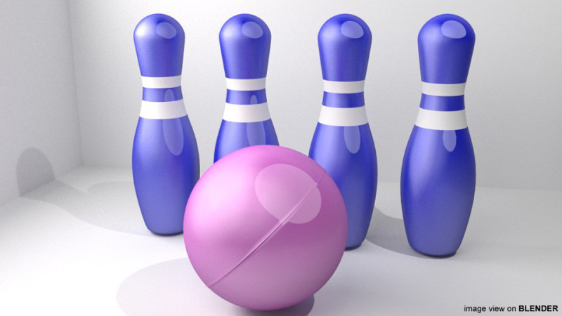 Toy - Bowling Modelo 3D .c4d .max .obj .3ds .fbx .stl .blend 