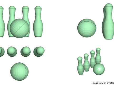 Toy - Bowling Modelo 3D