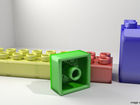 Toy - Brick block 3D Model