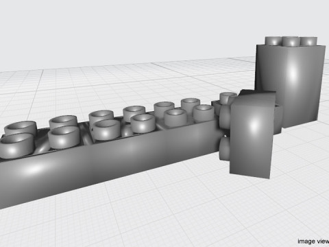 Toy - Brick block 3D Модель