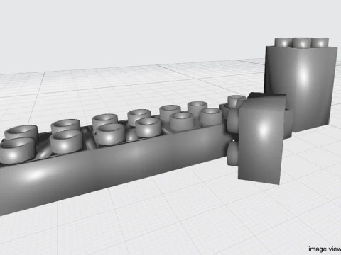 Brinquedo - bloco de tijolo Modelo 3D