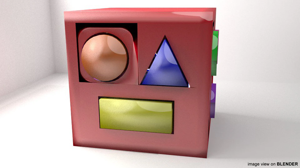 Toy - Match Shapes 3D Model .c4d .max .obj .3ds .fbx .stl .blend