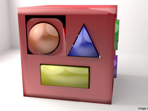 खिलौना - आकृतियों से मेल खाता है 3D मॉडल