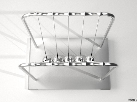 Toy - Newtons Cradle 3D Model