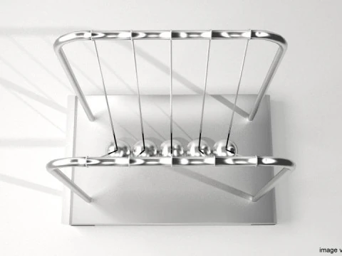 Toy - Newtons Cradle 3D Model