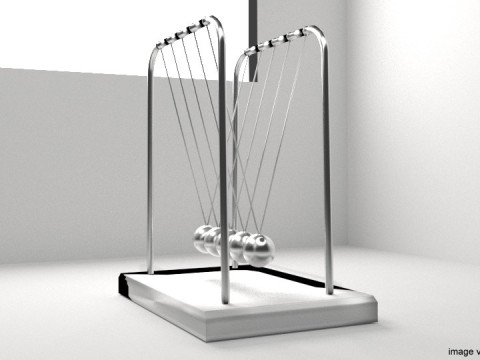 Toy - Newtons Cradle 3D Model