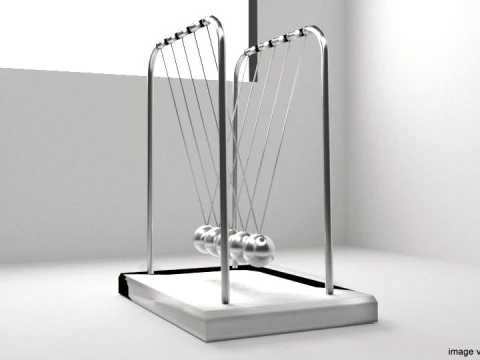 Toy - Newtons Cradle 3D Model