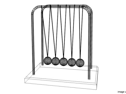 Toy - Newtons Cradle 3D Model