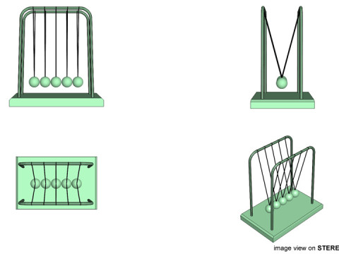 Toy - Newtons Cradle 3D Model