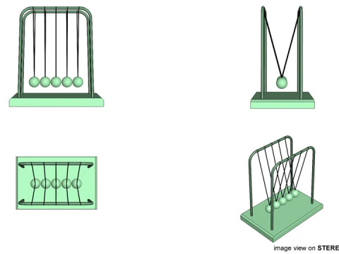 Toy - Newtons Cradle 3D Model