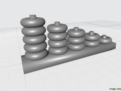 Toy - Number Ring 3D-Modell