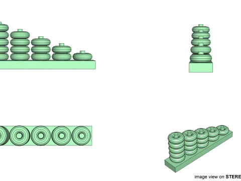 Toy - Number Ring 3D Model