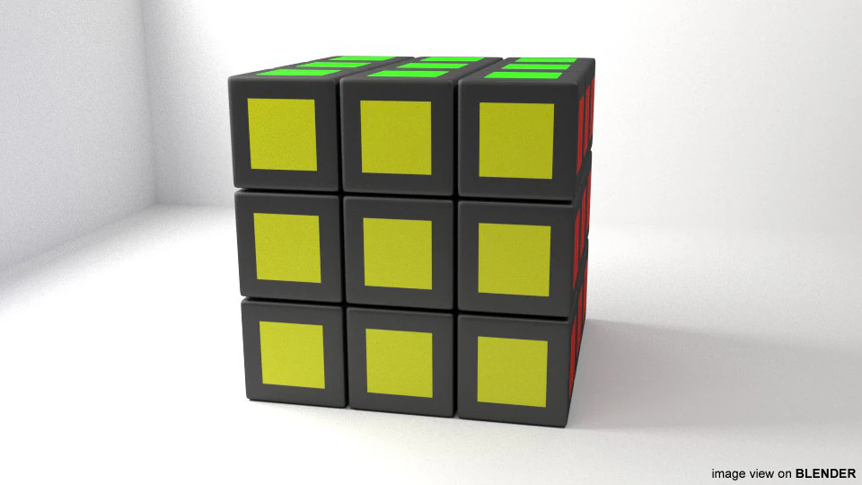 玩具-魔方 3D 模型 .c4d .max .obj .3ds .fbx .stl .blend 