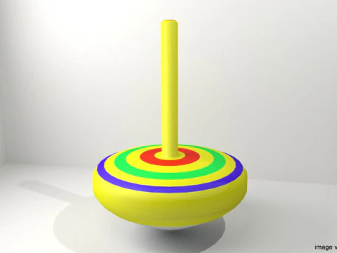 खिलौना - घूमता हुआ शीर्ष 3D मॉडल