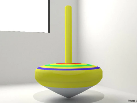 Toy - Spinning Top 3D Model