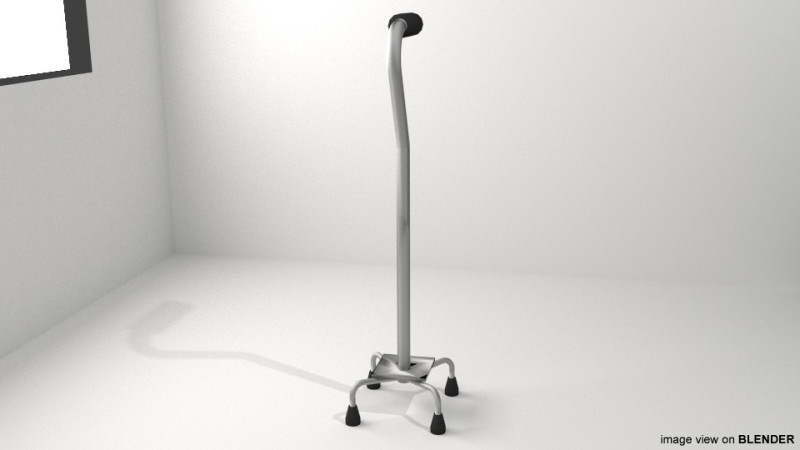 Walking Aids - Crane 3D Модель .c4d .max .obj .3ds .fbx .stl .blend 