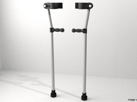 Walking Aids - Forearm Crutch 3D Модель