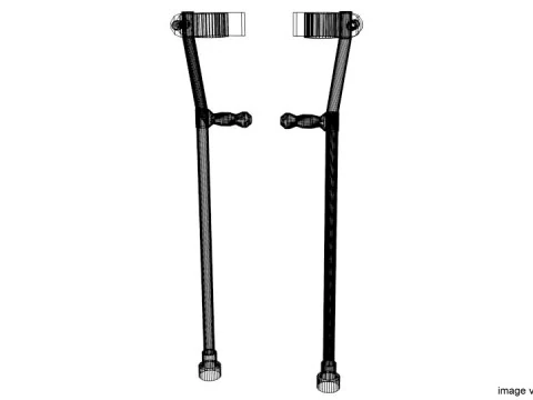 Walking Aids - Forearm Crutch 3D Model