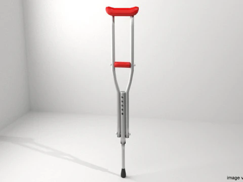 Ausili per la deambulazione - Stampella ascellare Modello 3D