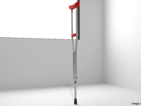 Walking Aids - Underarm Crutch 3D Model