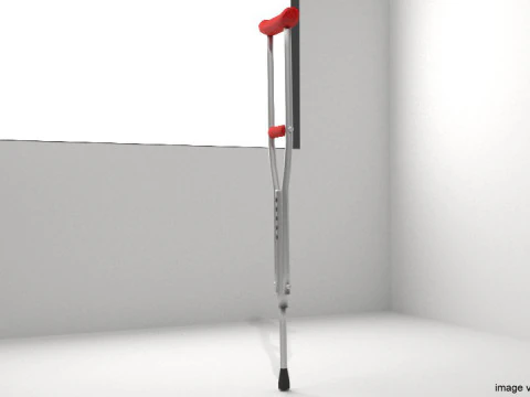 Walking Aids - Underarm Crutch 3D Model