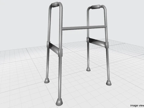 Ausili per la deambulazione - Deambulatore Modello 3D