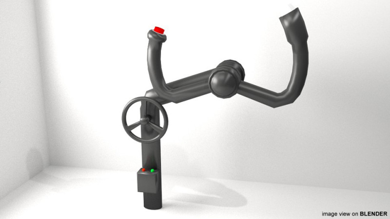 Steering - Aircraft Model 3D .c4d .max .obj .3ds .fbx .stl .blend 