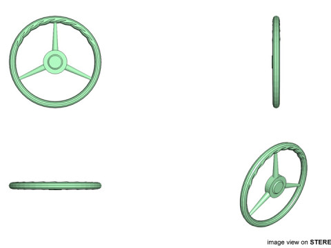 Steering - Classic Type 3D 模型