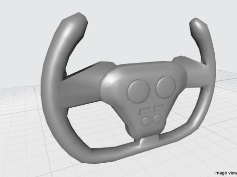 Steering - Racing Type 3D Model