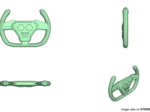 Steering - Racing Type 3D Model