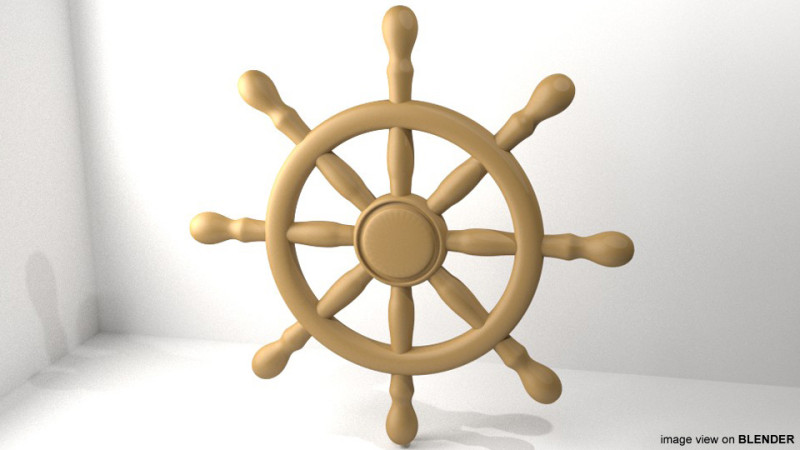 Steering - Ship Type 3D Модель .c4d .max .obj .3ds .fbx .stl .blend 